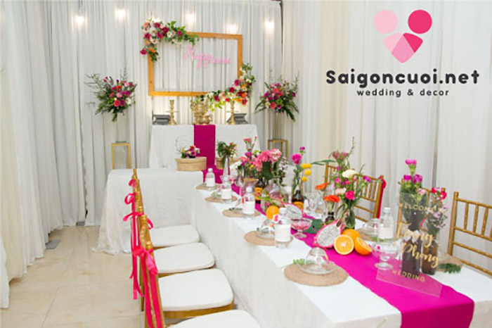 Saigoncuoi được biết đến là đơn vị hàng đầu chuyên hoạt động trong lĩnh vực tổ chức sự kiện chi tiết hơn là dịch vụ cưới hỏi trọn gói hiện nhận được rất nhiều sự quan tâm từ đông đảo khách hàng