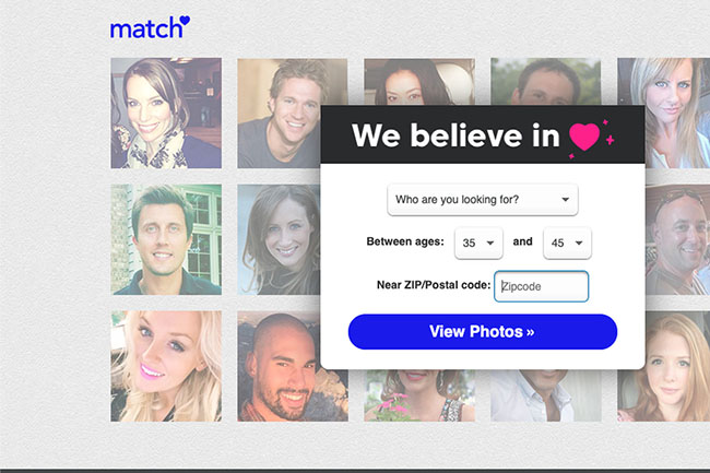 Web làm quen bạn bè online Match.com