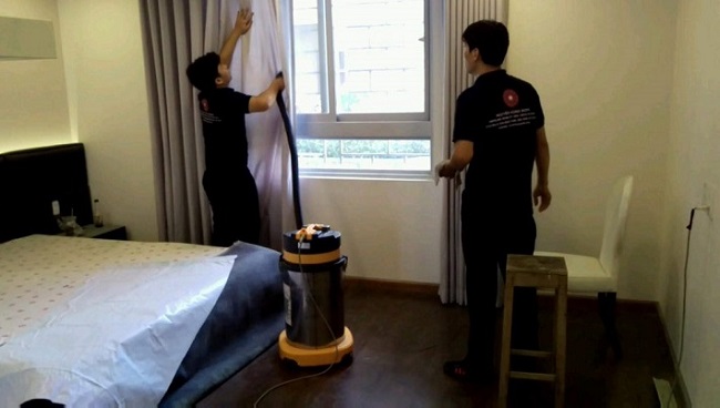 Dịch vụ giặt rèm cửa Quận Bình Thạnh | Nguồn: Vệ Sinh Nguyên Hùng