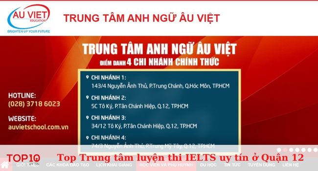 Trung Tâm Anh Ngữ Âu Việt