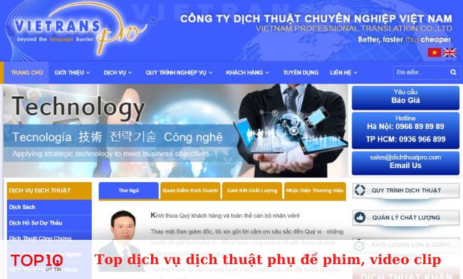 Công ty dịch thuật chuyên nghiệp Việt Nam