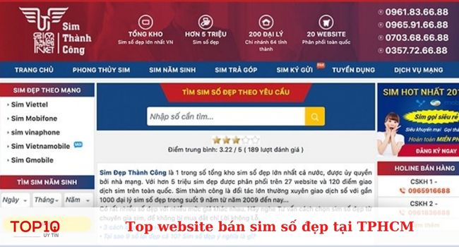 Website Sim Thành Công