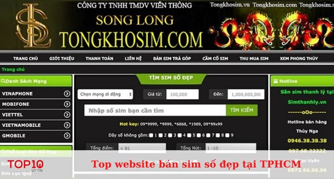 Website Tổng Kho Sim