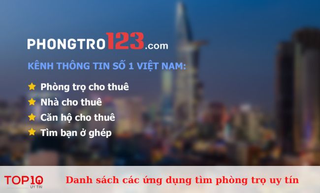 Website tìm thuê phòng trọ Phongtro123.com