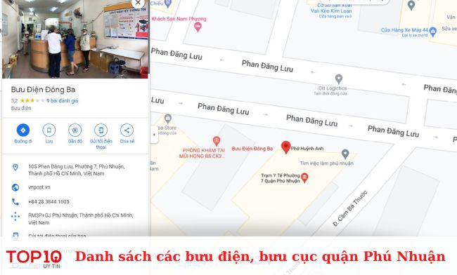 Bưu điện quận Phú Nhuận - Đông Ba
