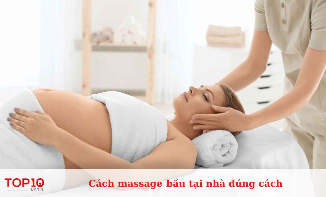 Massage mặt cho mẹ bầu
